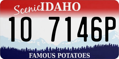 ID license plate 1O7146P