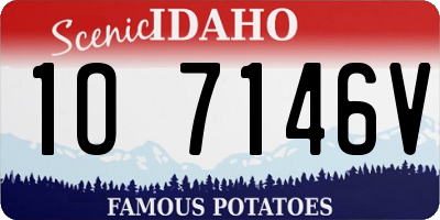 ID license plate 1O7146V