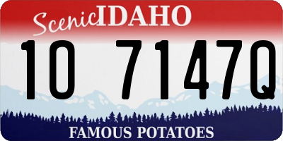 ID license plate 1O7147Q