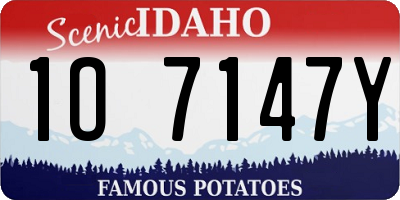 ID license plate 1O7147Y