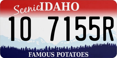 ID license plate 1O7155R