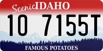 ID license plate 1O7155T