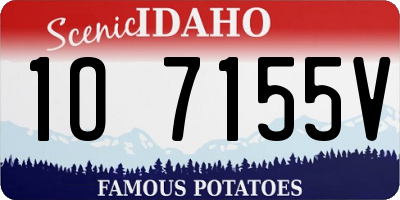 ID license plate 1O7155V
