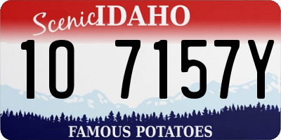 ID license plate 1O7157Y