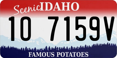 ID license plate 1O7159V