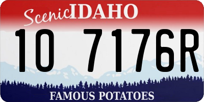 ID license plate 1O7176R