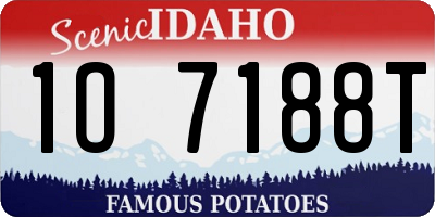 ID license plate 1O7188T