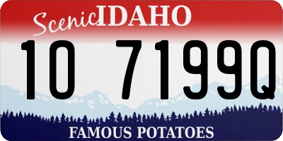 ID license plate 1O7199Q