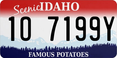 ID license plate 1O7199Y