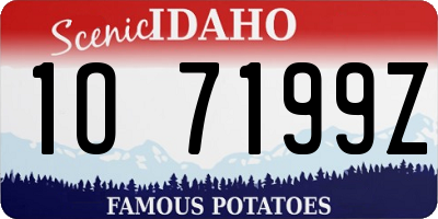 ID license plate 1O7199Z
