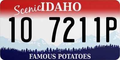 ID license plate 1O7211P