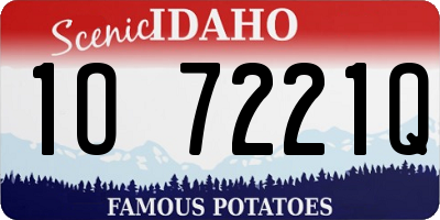 ID license plate 1O7221Q
