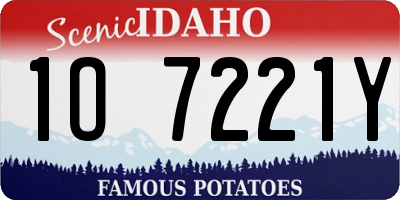 ID license plate 1O7221Y
