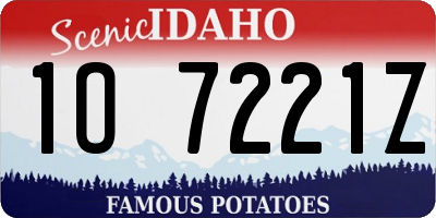 ID license plate 1O7221Z
