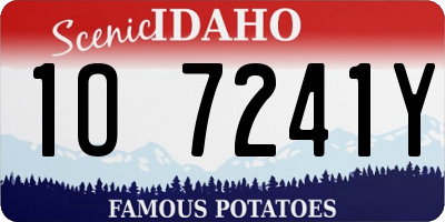 ID license plate 1O7241Y
