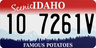 ID license plate 1O7261V