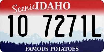 ID license plate 1O7271L
