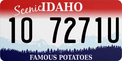 ID license plate 1O7271U