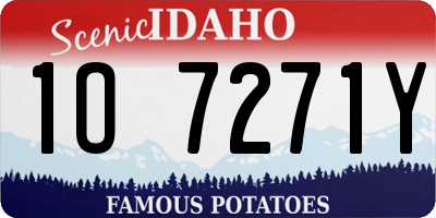 ID license plate 1O7271Y