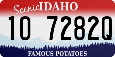 ID license plate 1O7282Q