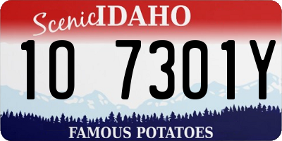 ID license plate 1O7301Y
