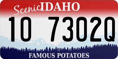 ID license plate 1O7302Q