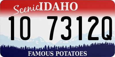 ID license plate 1O7312Q