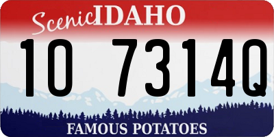 ID license plate 1O7314Q