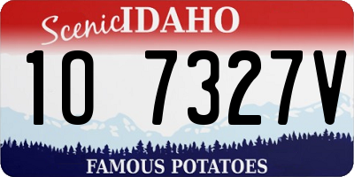 ID license plate 1O7327V