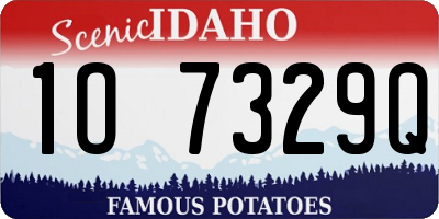 ID license plate 1O7329Q