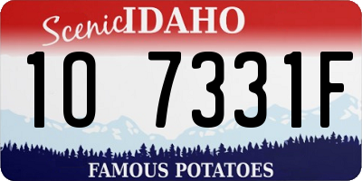 ID license plate 1O7331F