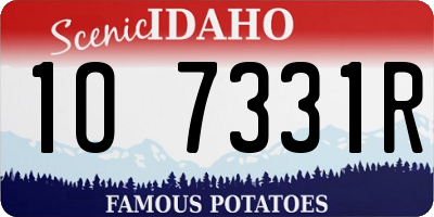 ID license plate 1O7331R