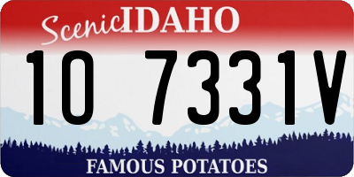 ID license plate 1O7331V