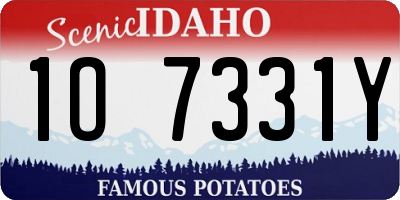 ID license plate 1O7331Y