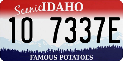 ID license plate 1O7337E