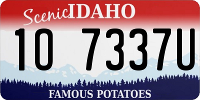 ID license plate 1O7337U