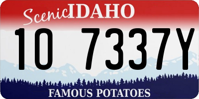 ID license plate 1O7337Y