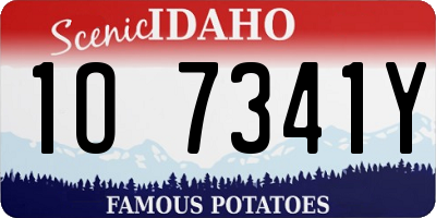 ID license plate 1O7341Y