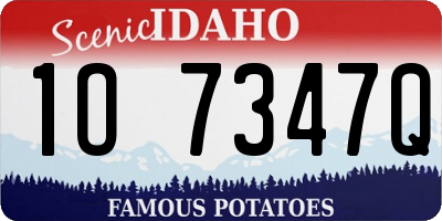 ID license plate 1O7347Q