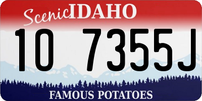 ID license plate 1O7355J