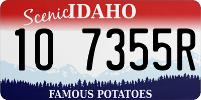 ID license plate 1O7355R