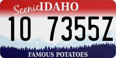 ID license plate 1O7355Z