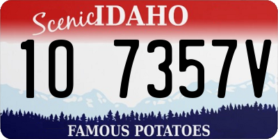 ID license plate 1O7357V