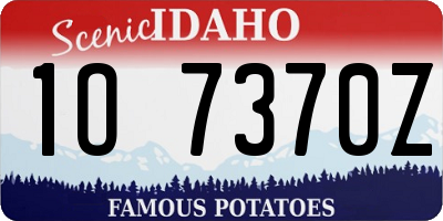 ID license plate 1O7370Z