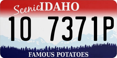 ID license plate 1O7371P