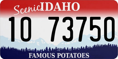 ID license plate 1O7375O