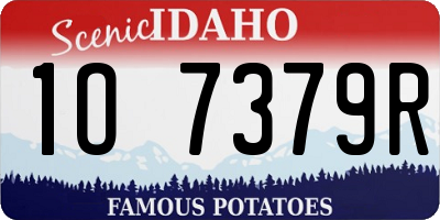ID license plate 1O7379R