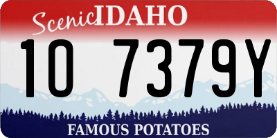 ID license plate 1O7379Y