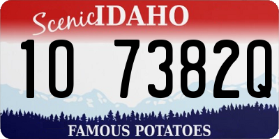 ID license plate 1O7382Q