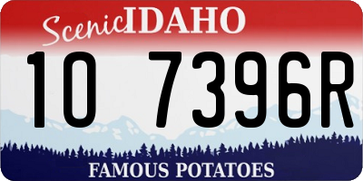 ID license plate 1O7396R